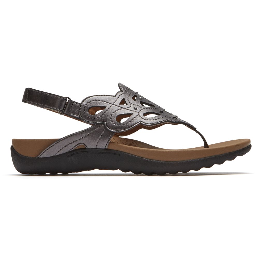 Rockport Canada Ridge Sling - Womens Sandals Silver (HVO143825)